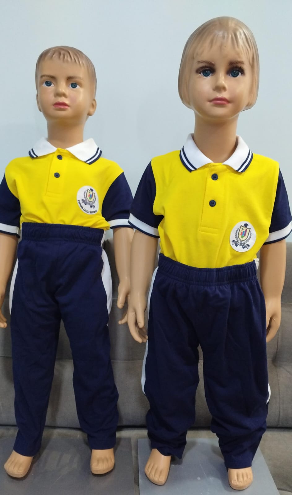 Mass PT Day Uniform - Yellow T-Shirt with Navy Track Pant